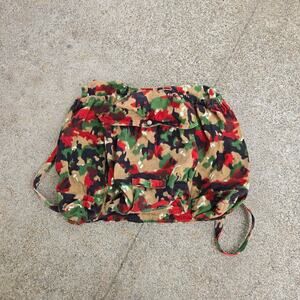 True Vtg Swiss Army Alpenflage Camo All Over Print Multipocket Surplus Backpack